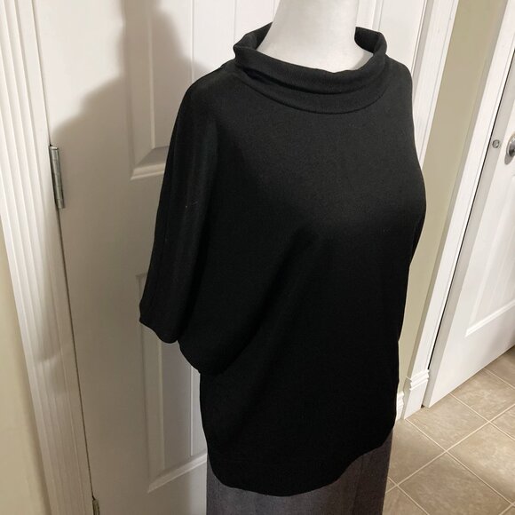 REITMAN's Black turtleneck dolman sleeve top ~ LARGE XL 1X XXL 2X sweater shirt - Picture 4 of 13